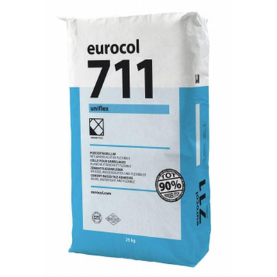 Eurocol uniflex colle en poudre pour carrelage sac de 25 kg blanc
