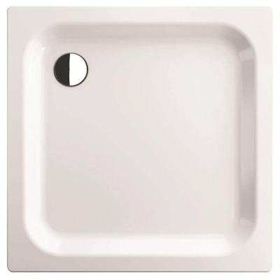 Bette receveur de douche tôle d'acier carrée 90x90x6.5cm blanc