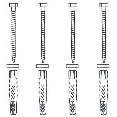 Handicare Linido kit de fixation pour siège de douche