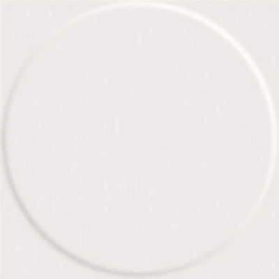 Mosa Kho Liang Frise décorative - 9.7x9.7cm - 7.8mm - Blanc