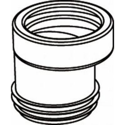 Wisa manchette de raccord excentrique en plastique 100 110mm saut 20mm blanc