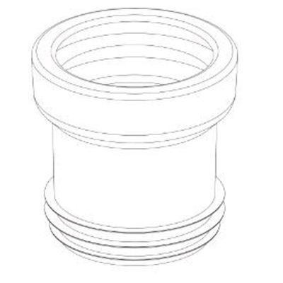 Wisa manchette de raccordement en plastique n° 3 100 110mm blanc