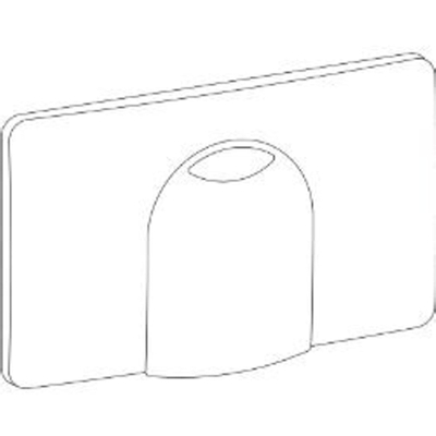 Wisa 2100 plaque de commande en plastique pour réservoir encastré 2100 interruption de chasse SO blanc