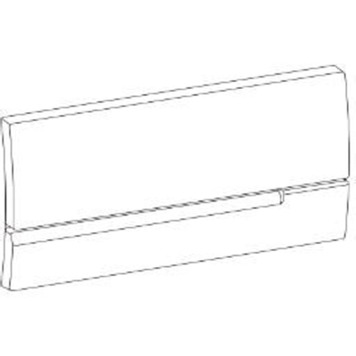 Wisa Plaque de recouvrement - 34,5x16,5cm - plastique blanc