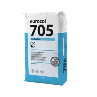 Eurocol 705 spécial colle à poudre carrelage sac 25 KG. gris