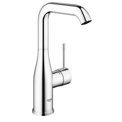 GROHE Essence New Robinet lavabo rehaussé L size avec bec haut et tournant EcoJoy chrome