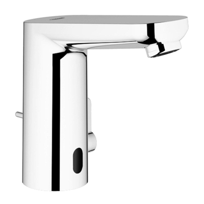 GROHE Eurosmart Cosmopolitan E robinet de lavabo électronique économique en eau avec infrarouge avec mélange avec bonde de vidage à tirette avec batterie 6V chrome