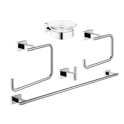 GROHE Essentials Cube ensemble d'accessoires 5 en 1 chrome