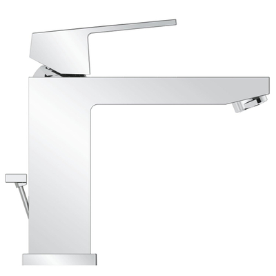 GROHE Eurocube robinet de lavabo économique medium avec vidage 28mm avec limiteur de température chrome