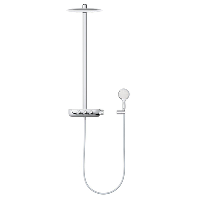 Grohe Rainshower SmartControl opbouw regendoucheset – thermostatisch – Ø36 cm hoofddouche – glijstang – chroom