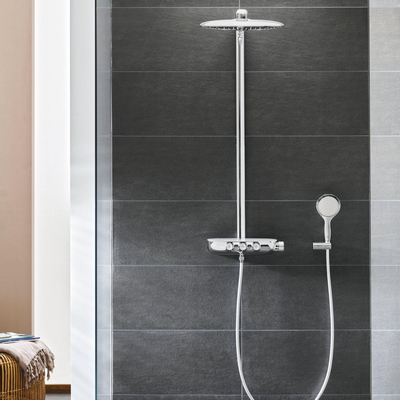 GROHE Rainshower Douche de tête 3 jets avec bras de douche mural 360 duo chrome