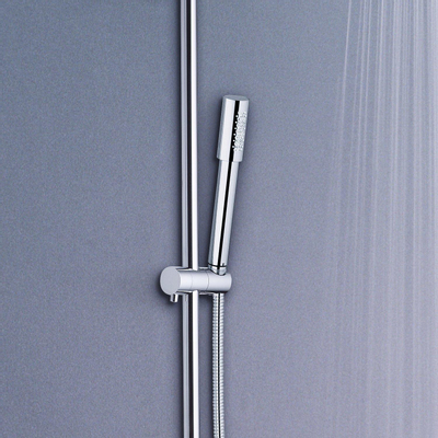 GROHE Rainshower Modern colonne de douche avec inverseur, douche de tête et Sena douchette à main chrome