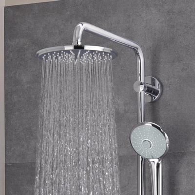 GROHE Euphoria Colonne de douche thermostatique avec douche de tête Euphoria 21cm et douchette à main Massage chrome