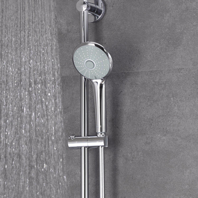 GROHE Euphoria Colonne de douche thermostatique avec douche de tête Euphoria 21cm et douchette à main Massage chrome
