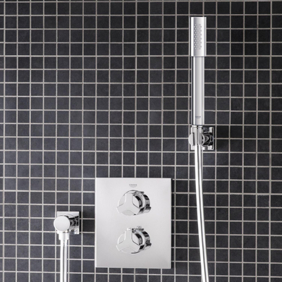 GROHE Sena Handdouchset - 1 straalsoort - staaf - met houder - gladde slang - 150cm - chroom