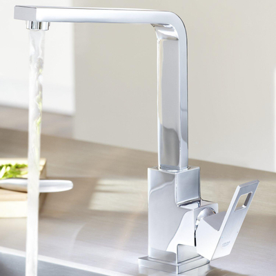 GROHE Eurocube Robinet de cuisine avec bec haut chrome