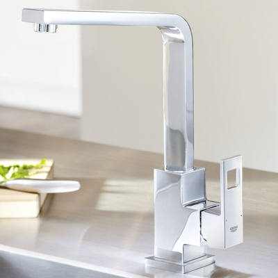 GROHE Eurocube Robinet de cuisine avec bec haut chrome