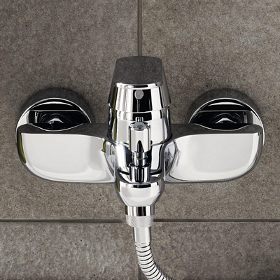 Grohe Eurosmart Cosmopolitan Badkraan - met omstel - met koppelingen - chroom