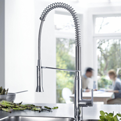 Grohe K7 Keukenkraan - hoog - 2 straalsoorten - met profesionele handdouche - chroom