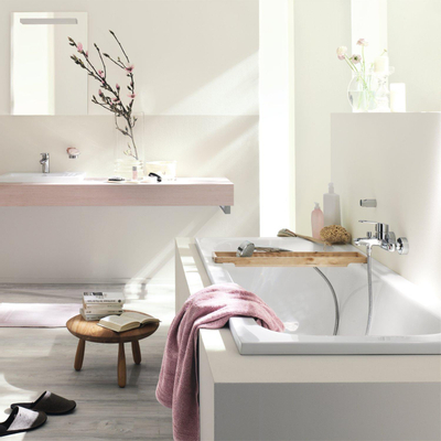 Grohe Eurostyle Cosmopolitan Badkraan - met omstel - met koppelingen - chroom