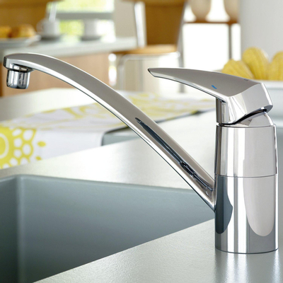 GROHE Eurodisc Keukenkraan - laag - draaibare uitloop - chroom OUTLETSTORE