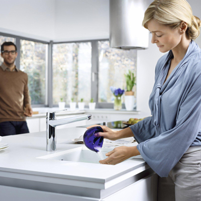 GROHE Eurodisc Cosmopolitan Mitigeur de cuisine - bas - chrome