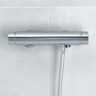 GROHE Grohtherm 2000 Set de douche thermostatique avec barre de douche 60cm et douchette à main Cosmopolitan jet massage chrome