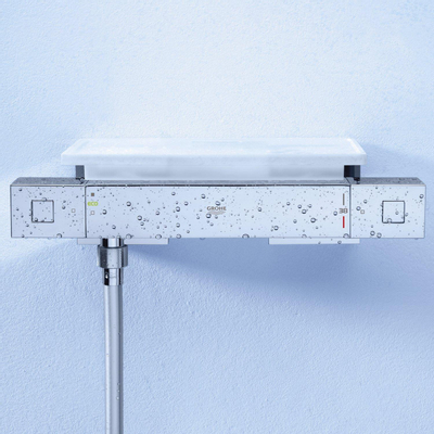 GROHE Cube Mitigeur thermostatique douche avec connexions et tray chrome