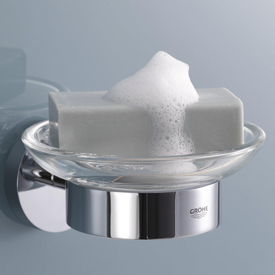 GROHE Essentials Porte-savon - avec support - montage mural - chromé