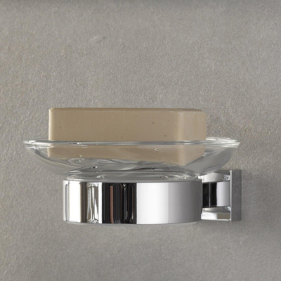 GROHE Essentials Cube wandhouder voor zeepschaal zeepdispenser of glas chroom