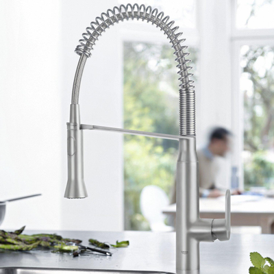 Grohe K7 Keukenkraan - 2 straalsoorten - met profesionele handdouche - Brushed Supersteel (RVS)