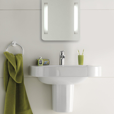 GROHE Eurosmart Cosmopolitan wastafelkraan - opbouw - voorsprong 9.2cm - met trekwaste - chroom