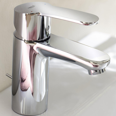 GROHE Eurostyle Cosmopolitan wastafelkraan - opbouw - voorsprong 10.2cm - met trekwaste - chroom