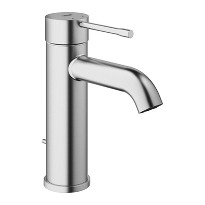 Grohe Essence New Wastafelkraan Opbouw - uitloop 11.6cm - S-size - waste - Supersteel (RVS)