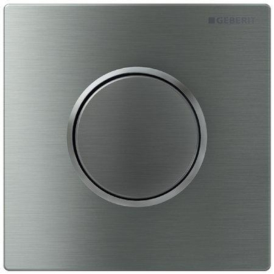Geberit Type10 urinioir bedieningsplaat - pneumatisch - ronde knop - rvs geborsteld/easy-to-clean - rvs