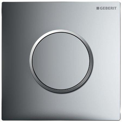 Geberit type 10 plaque de commande pour urinoir - pneumatique - bouton rond - chrome brillant/chrome mat