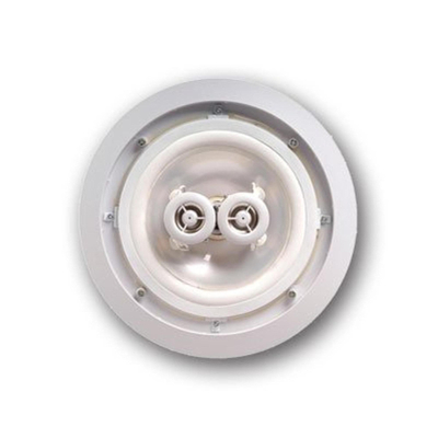 Aquasound Samba samba-dt (single stereo) - haut-parleur - résistant à l'humidité - blanc (dim. rond 230 mm) -