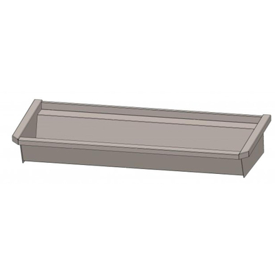 Intersan Sanilav gouttière de lavage 120cm sans conduites sans robinets inox 304