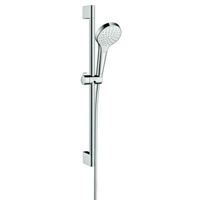 Hansgrohe Croma select s ensemble barre de douche coulissante 65cm 1 jet blanc chrome