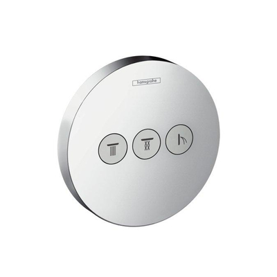 Hansgrohe ShowerSelect S élément de finition pour robinet encastré avec 3 vannes d'arrêt pour 3 fonctions de douche chrome