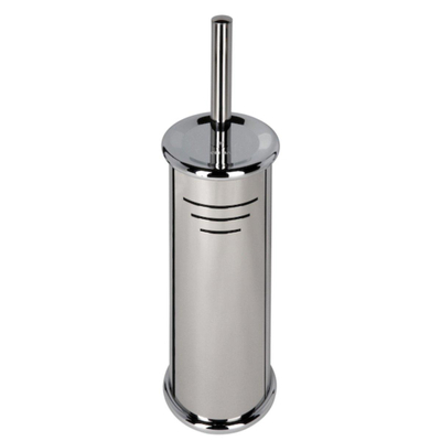 Geesa Hotel Brosse de toilette avec support autoportant Chrome (tête de brosse noire)