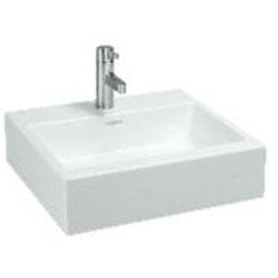 Laufen Living City lavabo 50x46x15,5cm 1 trou de robinet avec trop-plein céramique blanc