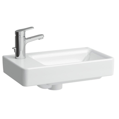 Laufen Pro S lave-mains 48x28x15cm 1 trou de robinet asymétrique à gauche céramique blanc