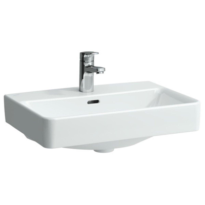 Laufen Pro S lavabo compact 55x38x17cm 1 trou de robinet céramique blanc