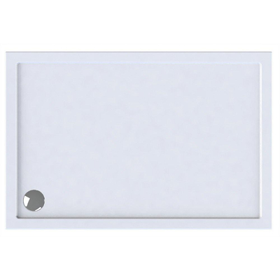 Wisa Maia receveur de douche h5xb70xl100cm vidange 90mm rectangle acrylique blanc