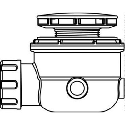 Wisa Douchebakafvoer complet pour bac à douche avec trou 90mm 120mm chrome
