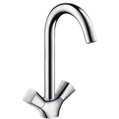 Hansgrohe Logis M31 - 1 gats keukenkraan - met hoge - draaibare uitloop - hoogglans chroom
