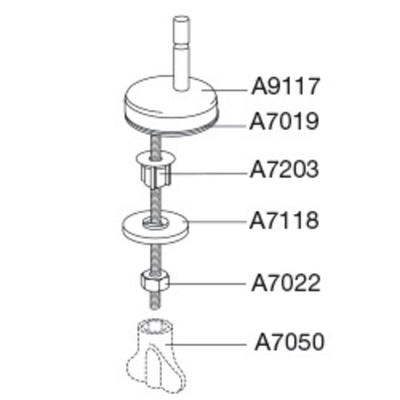 Pressalit uni charnière pour Concordia ou Scandinavia Plus inox
