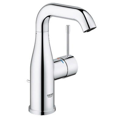 GROHE Essence New Robinet lavabo rehaussé 1 trou M size avec bec haut et tournant EcoJoy et cartouche 28mm chrome