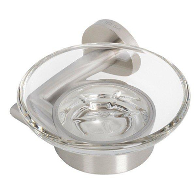 Geesa Nemox Stainless Steel zeephouder - wandmodel - geborsteld roestvrijstaal - RVS